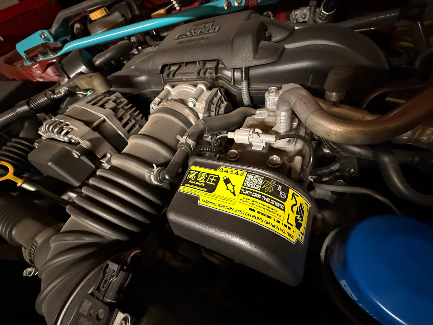 High Voltage Ignition System Sticker