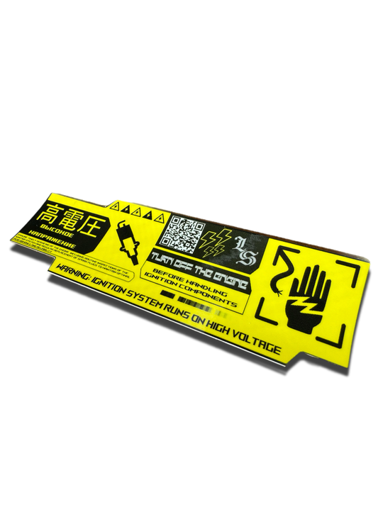 High Voltage Ignition System Sticker