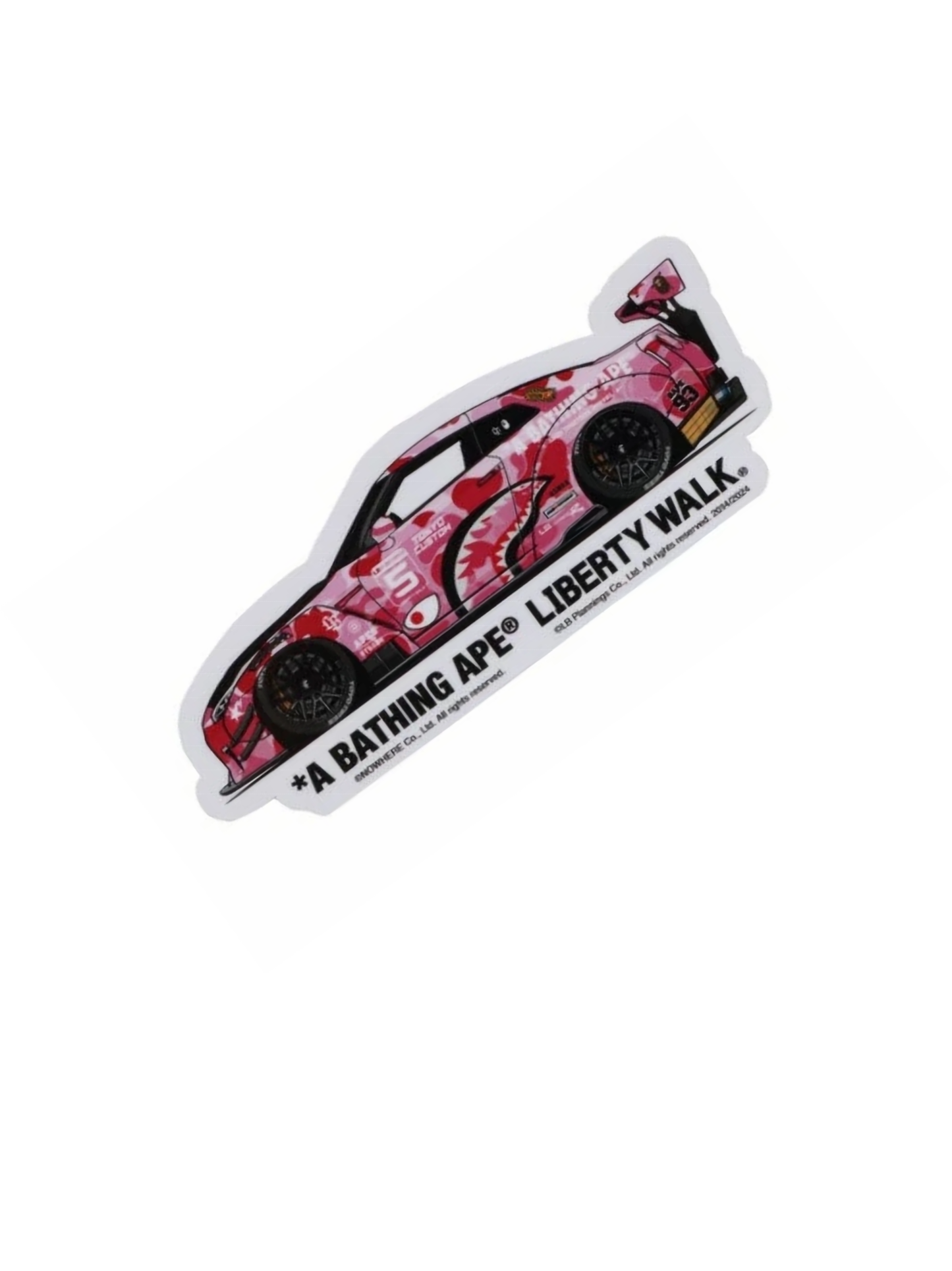 Genuine [BAPE X LBWK] Sticker, R-35. Made in Japan.