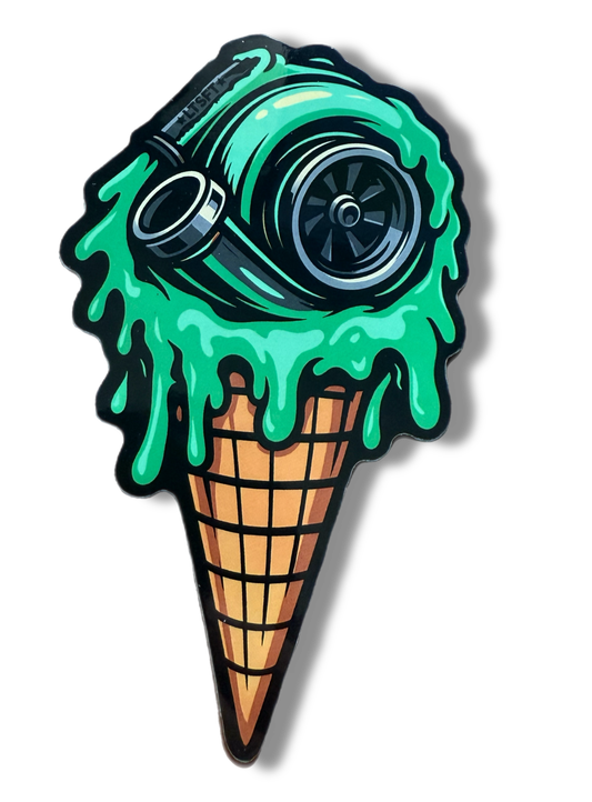 Turbo Ice Cream Sticker