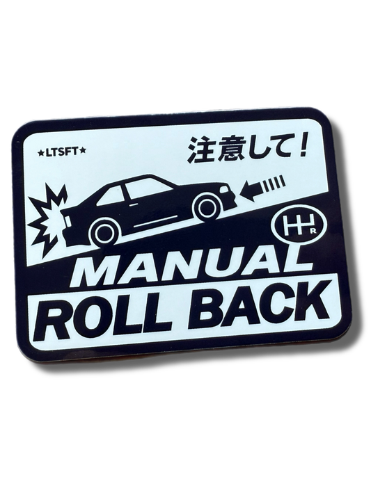 Roll Back Sticker