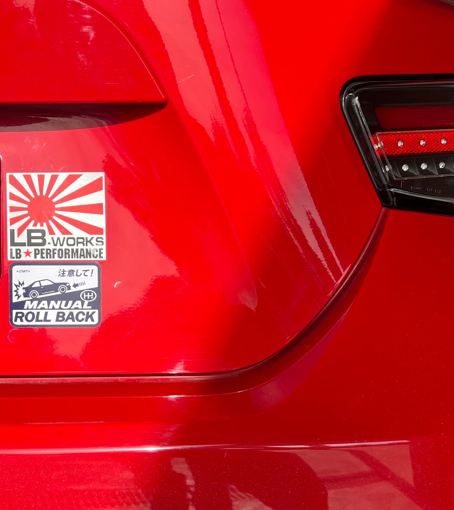 Roll Back Sticker
